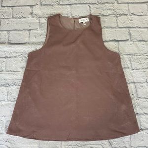 GILLI Mauve Pink dressy Tank Top Size Small Layered